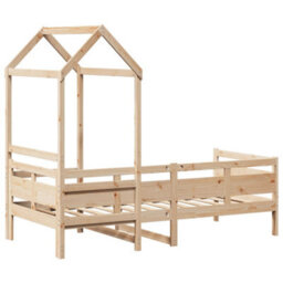 Berkfield Day Bed With Roof Without Mattress 80X200 Cm Solid Wood - thumbnail 8