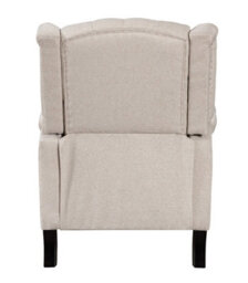 Fabric Linen Beige Marianna Manual Recliner Wingback Chair - thumbnail 7
