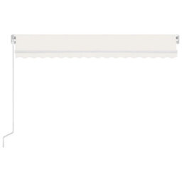 Berkfield Manual Retractable Awning 450X350 Cm Cream - thumbnail 4
