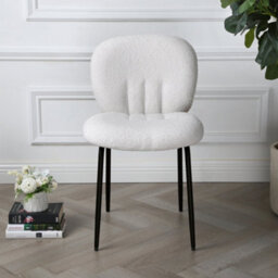 Muffin - Set Of 2 Dining Chairs In Boucle - Cream - thumbnail 2