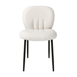 Muffin - Set Of 2 Dining Chairs In Boucle - Cream - thumbnail 7