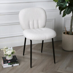 Muffin - Set Of 2 Dining Chairs In Boucle - Cream - thumbnail 5
