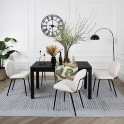 Muffin - Set Of 2 Dining Chairs In Boucle - Cream - thumbnail 6