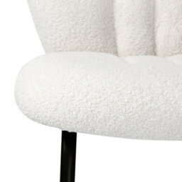 Muffin - Set Of 2 Dining Chairs In Boucle - Cream - thumbnail 9