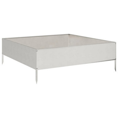 Berkfield Durable Garden Raised Bed 100X100X33.5 Cm Stainless Steel - image 1