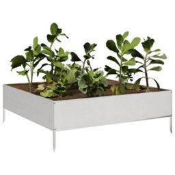 Berkfield Durable Garden Raised Bed 100X100X33.5 Cm Stainless Steel - thumbnail 3