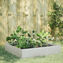 Berkfield Durable Garden Raised Bed 100X100X33.5 Cm Stainless Steel - thumbnail 2