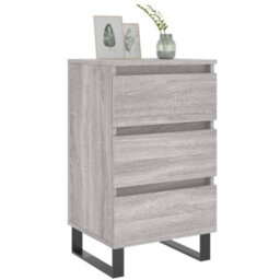 Berkfield Elegant Bedside Cabinets 2 Pcs Grey Sonoma 40X35X69 Cm Engineered Wood - thumbnail 3