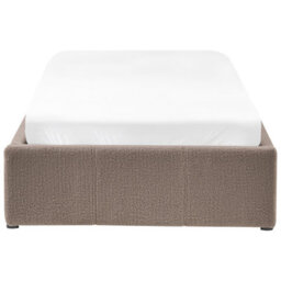 Beliani Ottoman Bed Without Headboard Boucle Dinan 90 X 200 Cm (Eu Single) Taupe - thumbnail 8