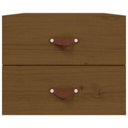 Berkfield Elegant Wall-Mounted Bedside Cabinets 2 Pcs Honey Brown 50X36X40 Cm - thumbnail 6