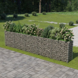 Berkfield Gabion Raised Bed Galvanised Steel 450X50X100 Cm - thumbnail 1