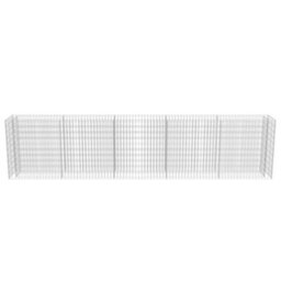 Berkfield Gabion Raised Bed Galvanised Steel 450X50X100 Cm - thumbnail 5
