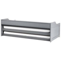 Beliani Trundle Bed Pine Wood Edern 90 X 200 Cm (Eu Single) Grey - thumbnail 8