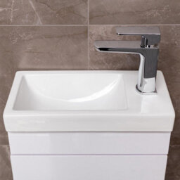 Plum&clay Novela Gloss White Floorstanding Cloakroom Vanity Unit (W)400mm - thumbnail 8