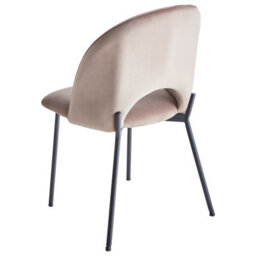 Beliani Set Of 2 Dining Chairs Covelo Velvet Taupe - thumbnail 6