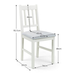 Oakham Valenza Premium Ivory Dining Chairs - Set Of 2 - thumbnail 5