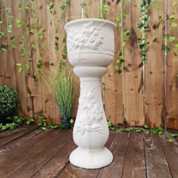 Floral Design Sandstone Jardinière - thumbnail 2