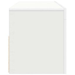 Berkfield Modern Tv Cabinet With Led Lights White 120X35X40 Cm - thumbnail 9
