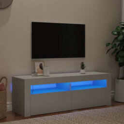 Berkfield Modern Tv Cabinet With Led Lights White 120X35X40 Cm - thumbnail 2