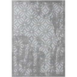 The Rugs Carina Collection  Rugs In Grey 6932 Non-Slip Machine Washable - thumbnail 2