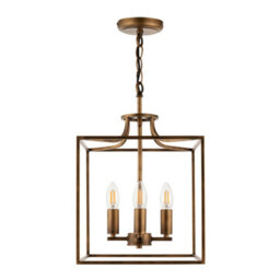 Pagazzi Lighting Pagazzi Grove Matte Antique Brass Ceiling Light Pendant - thumbnail 3