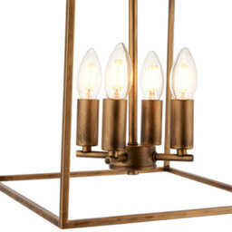 Pagazzi Lighting Pagazzi Grove Matte Antique Brass Ceiling Light Pendant - thumbnail 5