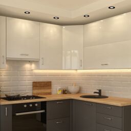 Luceco Ftype Mk2 Matt Black Fixed Led Fire-Rated Warm White Downlight 6W Ip65 - thumbnail 2