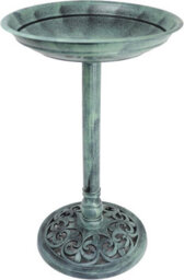 Divchi Bird Bath For Garden Freestanding  Feeder Bowl Pedestal Birdbath Outdoors Patio Yard & Lawn Décor Light Green Classic Bird Bath - thumbnail 2