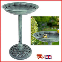 Divchi Bird Bath For Garden Freestanding  Feeder Bowl Pedestal Birdbath Outdoors Patio Yard & Lawn Décor Light Green Classic Bird Bath - thumbnail 6