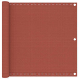 Berkfield Balcony Screen Terracotta 90X400 Cm Hdpe - thumbnail 1