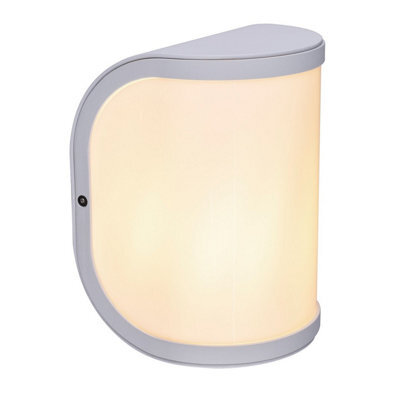 Luminosa Lighting Luminosa Segga Outdoor Flush Wall Lamp White Ip44 1X E27 - image 1