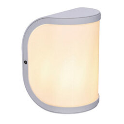 Luminosa Lighting Luminosa Segga Outdoor Flush Wall Lamp White Ip44 1X E27 - thumbnail 1