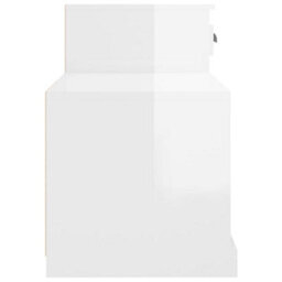 Walplus Shoe Cabinet High Gloss White 100X42X60 Cm Engineered Wood - thumbnail 7
