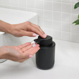 ReBorn® Reborn Recycled Soap Dispenser - Graphite Black Bathroom Soap Pump - Refillable With 250Ml Capacity - Made In The Uk - thumbnail 2