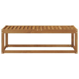 Walplus Outdoor Stool Bench Natural 115 X 43 X 37 Cm Solid Acacia Wood - thumbnail 4