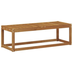 Walplus Outdoor Stool Bench Natural 115 X 43 X 37 Cm Solid Acacia Wood - thumbnail 2