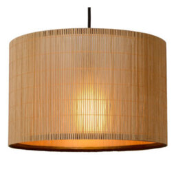 Lucide Magius Scandinavian Bar Pendant Light - 3Xe27 - Light Wood - thumbnail 6