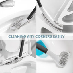 Deao Toys Golf Toilet Brush, Long Handle Golf Brush Head Toilet Brush, Flexible Silicone Golf Toilet Bowl Cleaner Brush, Toilet Cleaning Bru - thumbnail 2