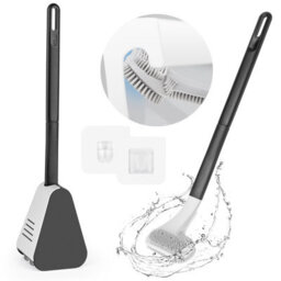 Deao Toys Golf Toilet Brush, Long Handle Golf Brush Head Toilet Brush, Flexible Silicone Golf Toilet Bowl Cleaner Brush, Toilet Cleaning Bru - thumbnail 1