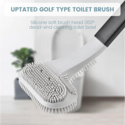 Deao Toys Golf Toilet Brush, Long Handle Golf Brush Head Toilet Brush, Flexible Silicone Golf Toilet Bowl Cleaner Brush, Toilet Cleaning Bru - thumbnail 4