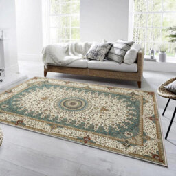 Ameha Willow Teal Cashmere Rugs Extra Large Area Non Slip Rug Livingroom Bedroom Carpet 200 X 290 Cm - thumbnail 7