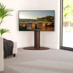 Avf Chepstow Wooden Column Tv Stand For Tvs 32-65 Inch Walnut - thumbnail 3