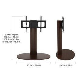 Avf Chepstow Wooden Column Tv Stand For Tvs 32-65 Inch Walnut - thumbnail 9