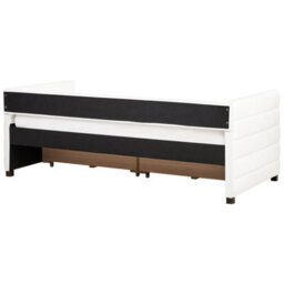 Beliani Daybed With Storage Velvet Marray Ii 90 X 200 Cm (Eu Single) Off-White - thumbnail 7