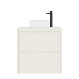 Royal Bathrooms Royal Bathroom Elmore 800mm Classic White Freestanding Countertop Bathroom Vanity Unit 2 Drawer With Elena Basin - thumbnail 7