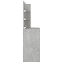 Walplus Dressing Table With Led Concrete Grey 74.5X40X141 Cm - thumbnail 9