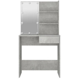 Walplus Dressing Table With Led Concrete Grey 74.5X40X141 Cm - thumbnail 8