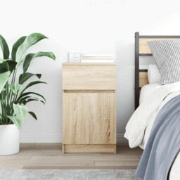 Berkfield Bedside Cabinet Sonoma Oak 39X35X65 Cm Engineered Wood - thumbnail 3