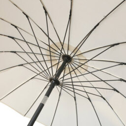 Sundaze 2.7M Cream Garden Fiberglass Rib Parasol Umbrella With Crank Tilt Mechanism Outdoor Patio - thumbnail 9