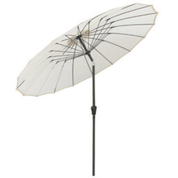 Sundaze 2.7M Cream Garden Fiberglass Rib Parasol Umbrella With Crank Tilt Mechanism Outdoor Patio - thumbnail 4